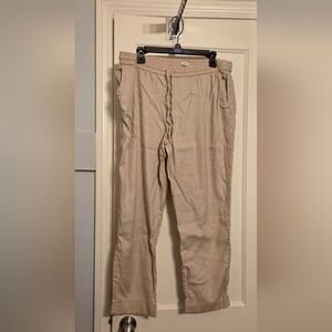 Casual Drawstring Women’s Pants - Beige